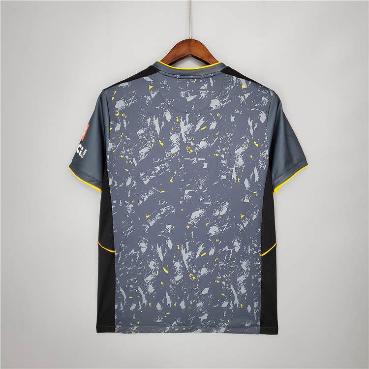 Wolverhampton Wanderers 21-22 Away Black Soccer Jerseys Football Shirt - Click Image to Close